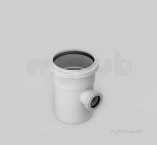 Marley Soil and Waste -  Marley 110mm X87.5d Boss Pipe 50mm Double Sws42-b