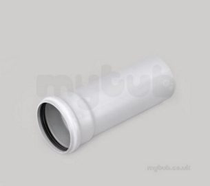 Marley Soil and Waste -  110mm X 4m Pipe Ring Seal Socket Sp404-g