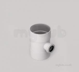 Marley Soil and Waste -  110mm X87.5d Boss Pipe 32mm Dbl Sws415-w