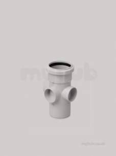 Marley Soil and Waste -  82.4mm 3boss R/s Sckt/spigot Pipe Sw30-b