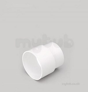 Marley Soil and Waste -  110mm Wc Straight Connector Solv Sgs41-w