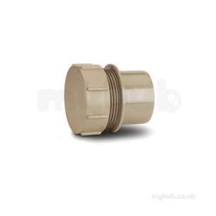 Polypipe Waste and Traps -  50mm Screwed Access Plug Mu319-sg