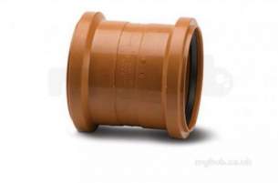 Polypipe Underground Drainage -  110mm D/s Coupler Polypropylene Ug402