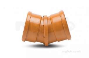 Polypipe Underground Drainage -  110mm X 0-30deg Bend D.sckt Adj Ug494