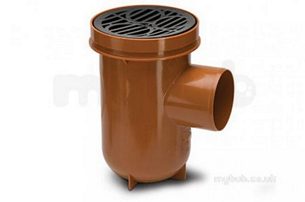 Polypipe Underground Drainage -  110mm Bottle Gully Inc Grating Ug425