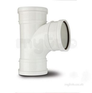 Polypipe Waste and Traps -  50mm X 925deg Swept Tee Mu316-w Mu31w