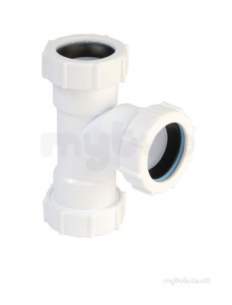Multikwik Wc Connectors -  40mm 92.5deg Compression Tee P129-w