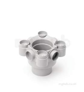 Marley Soil and Waste -  110mm Collar Boss. Double Solvent Socket