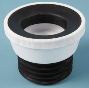 Polypipe Terrain Traps and Pan Connectors -  Wc Conn Straight Finned 499p.4.00-w