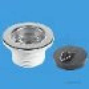 Mcalpine Waste traps overflow -  1.5 Inch X70mm Flange Bath Waste Plus P And C Bsw10pc