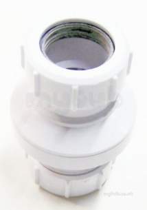 Mcalpine Waste traps overflow -  Mcalpine Swilf In-line Screened Coupling 1.25 Inch