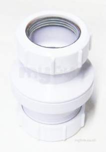 Mcalpine Waste traps overflow -  Mcalpine Twilf In-line Screened Coupling 1.5 Inch