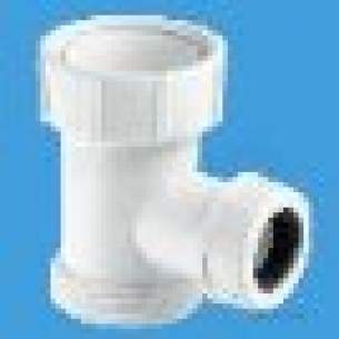 Mcalpine Waste traps overflow -  1.5 Inch X 1.5 Inch Bsp X 22mm Tee Piece V33s-22