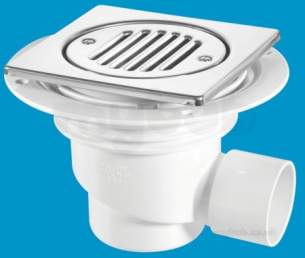 Mcalpine Tsg1t6ss Trapped Shower Gully Tile 150mm