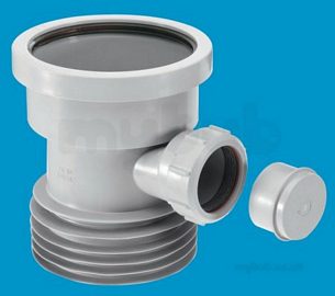 Mcalpine Waste traps overflow -  4 Inch /110mm Drain Connector Dc1-gr-bo