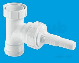 Mcalpine Waste traps overflow -  Mcalpine V33l Tee For Washing Machine 1.5 Inch X 1.5 Inch X 0.75 Inch