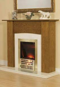 Smiths Environmental Fan Convectors -  Smiths Hydroflame Classic Free Standing Fire/radiator Brass Freestgc/br