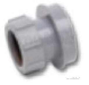 Polypipe Soil -  32mm Soil Straight Boss Adaptor Sn63w Sn63w