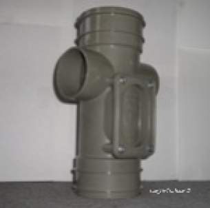 Polypipe Soil -  82mm Solv Access Pipe Ds 2 Boss Swa31-b