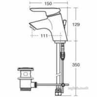 Ideal Standard Sottini Brassware -  Ideal Standard Rosita Basin Mixer R-mtd Chrome Sl