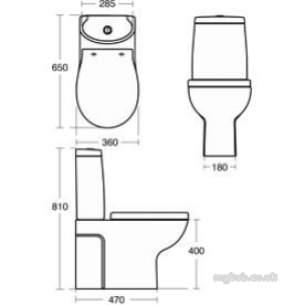 Ideal Standard Sottini Toilet Seats -  Ideal Standard Swirl Seat White And Cover Soft Close E311401