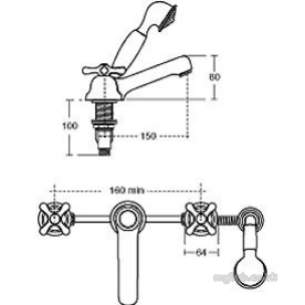 Ideal Standard Sottini Brassware -  Ideal Standard Reprise E5165 4pce Combi Bath/shr Mixer Cp E5165aa