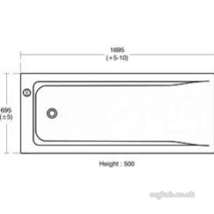 Ideal Standard Sottini Baths and Panels -  Ideal Standard Santorini Ifp Plus 700 Iws Leg Set5 E703667