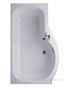 Ideal Standard Space Baths And Panels -  Ideal Standard Space E7064 1500 X 700mm Left Hand Corner Bath Wh