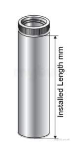 Specflue Twinwall System -  Specflue 130mm Iflue 115mm Pipe 0405006
