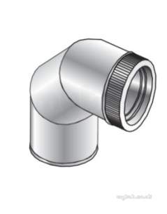 Specflue Twinwall System -  Specflue 130mm Iflue 85 Deg Elbow