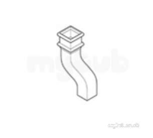 Alumasc Painted Cast Iron Square and Rectangle -  4x4 Inch Sqr Sw/nck 9 Inch P44/of/09/pa