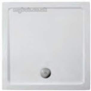 Trevi Showerworld Shower Trays -  Ideal Standard Idealite L6313 Tray 760 X 760mm Lp Ft Whit L631301