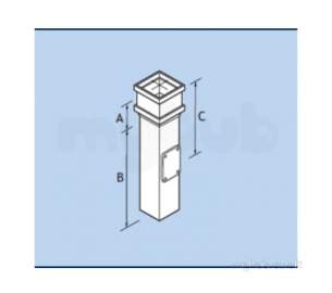 Alumasc Rainwater Products -  Plain 4 Inch X 3 Inch Sq Rodding Eye Rw43/acp