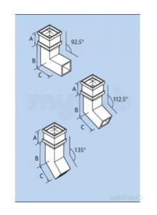 Alumasc Rainwater Products -  Plain 4 Inch X 3 Inch X 135d Sq Bend Rw43/b/xx