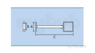 Alumasc Rainwater Products -  Plain 4 Inch X 4 Inch Sq Pipe Clip Rw44/ex/pc