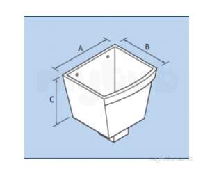 Alumasc Rainwater Products -  Plain 4 Inch X 3 Inch Sq Rw Head Rect Rw43/rh