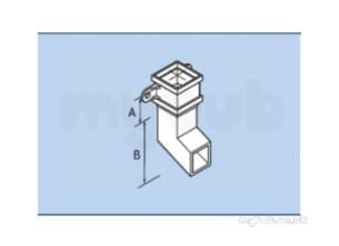 Alumasc Rainwater Products -  Plain 3 Inch X 3 Inch Sq Show Rw33/sh