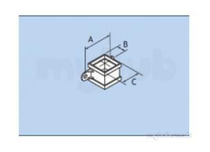 Alumasc Rainwater Products -  Plain 4 Inch X 4 Inch Sq Pipe Socket Rw44/ps