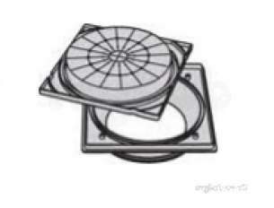 Polypipe Underground Drainage -  Square Manhole Cover And Frame 350mm Icdc1