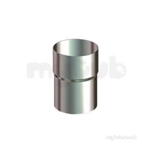 Lindab Rainwater -  Lindab Downpipe Connector 75mm Coated