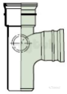Polypipe Soil -  110mm X 135 Deg Soil Branch St404-w