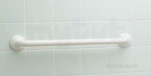 Armitage Shanks Commercial Sanitaryware -  Armitage Shanks Contour 21 60cm Straight Grab Rail S6454ac White