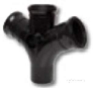 Polypipe Soil -  Double Branch 4in/110mm 87 1/2 Deg Swu423br