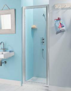 Advanced Showers Cubicles and Enclosures -  Adv Showers 900mm Pivot Dr And Side Panels Wht