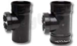 Polypipe Soil -  Short Access Pipe 4in/110mm Double Socket Swa44br