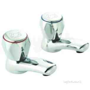 Swan Brassware -  Swan Standard Basin Pillars 1/2 Inch Chrome Plated