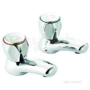Swan Brassware -  Swan Standard Bath Pillars 3/4 Inch Chrome Plated