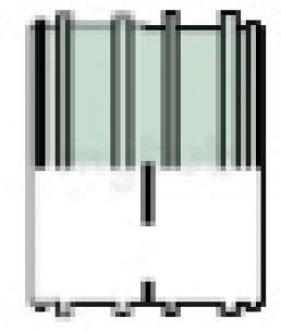 Polypipe Soil -  82mm Double Socket Pipe Coupler Swh49-sg