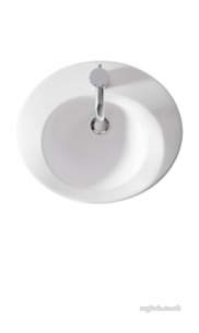 Ideal Standard Sottini Ware -  Ideal Standard Swirl E316501 50 X 43cm One Tap Hole Countertop Basin Wh