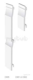Swish Facia and Soffit Boards -  150mm Shiplap Cladding Wh C002 C002w0500s